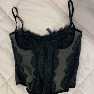 Black Urban Outfitters Corset Top